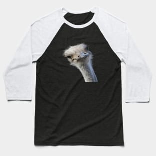 Ostrich Face With Gormless Expression Baseball T-Shirt